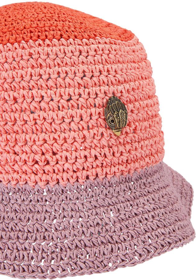 Kurt Geiger raffia bucket hat Eagle multi - Foto 3