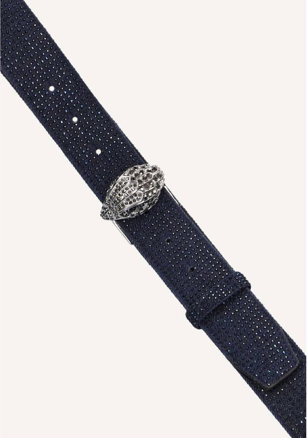 Kurt Geiger Blauwe Denim Strass Riem Blue Dames - Foto 2