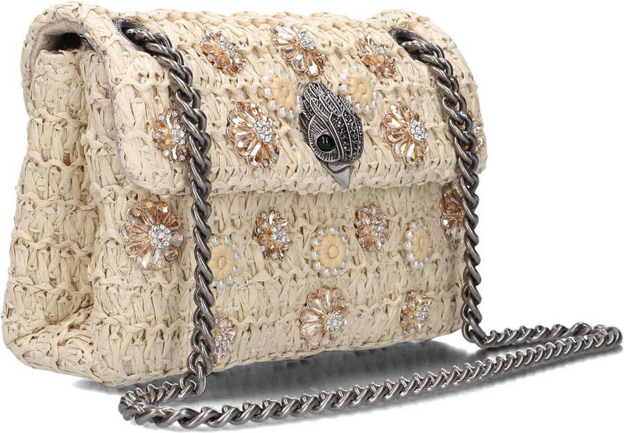 Kurt Geiger Schoudertassen Raffia Mini Kensington Creme One size - Foto 3