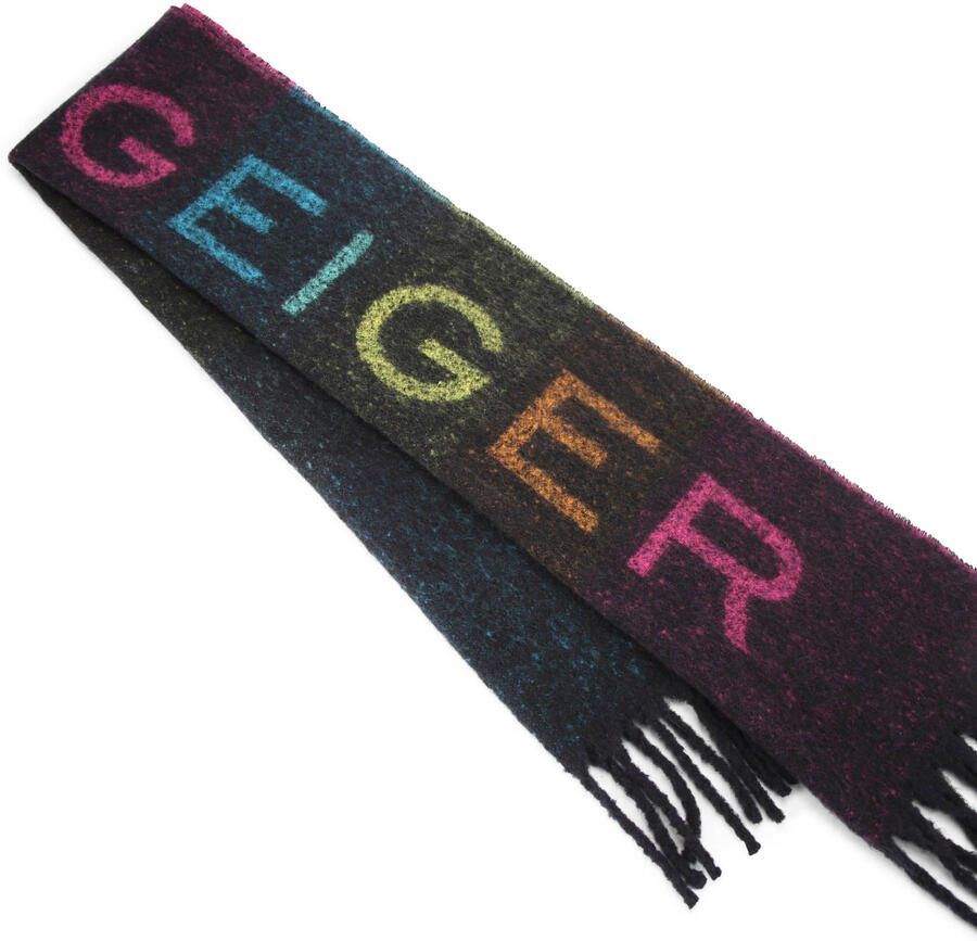 Kurt Geiger Logo Yarndye Sjaal Black Dames - Foto 2
