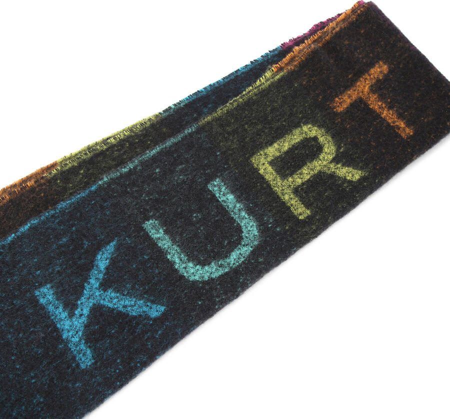 Kurt Geiger Logo Yarndye Sjaal Black Dames - Foto 3