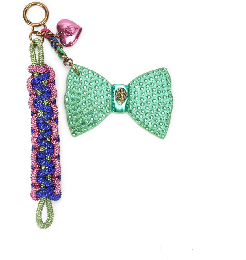 Kurt Geiger sleutelhanger Rope Charm met strass multi