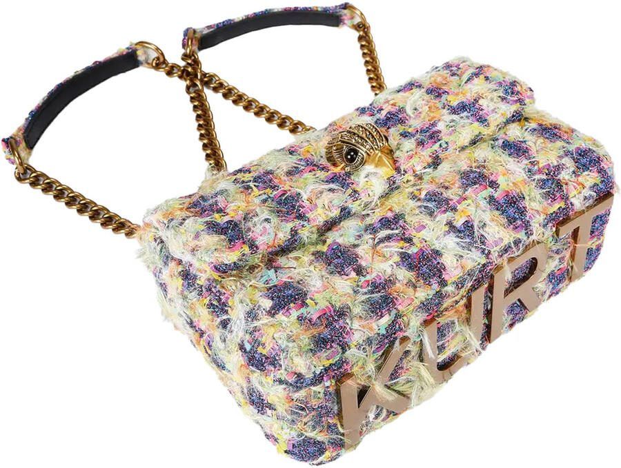 Kurt Geiger tweed crossbody tas Kensington multi - Foto 3
