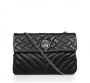 Kurt Geiger Zwarte Gewatteerde Schoudertas met Kettingbanden Black Dames - Thumbnail 2