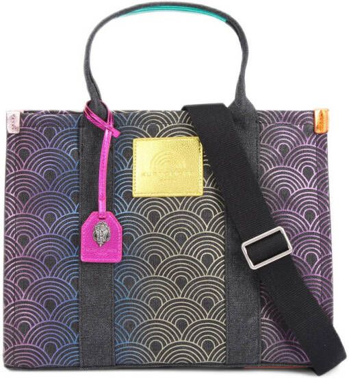 Kurt Geiger shopper Small Southbank met all-over print zwart - Foto 2