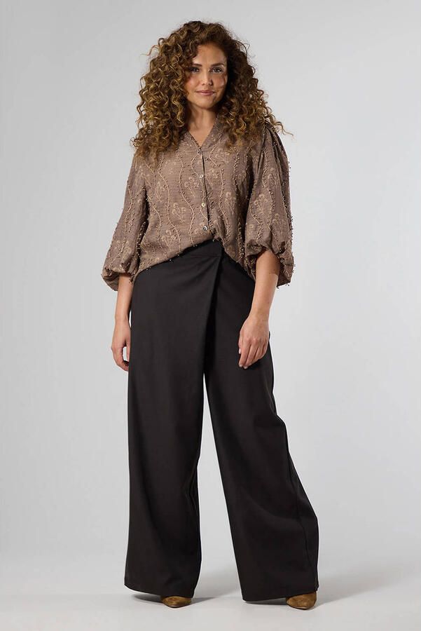 LabeL DOT blouse bruin - Foto 3