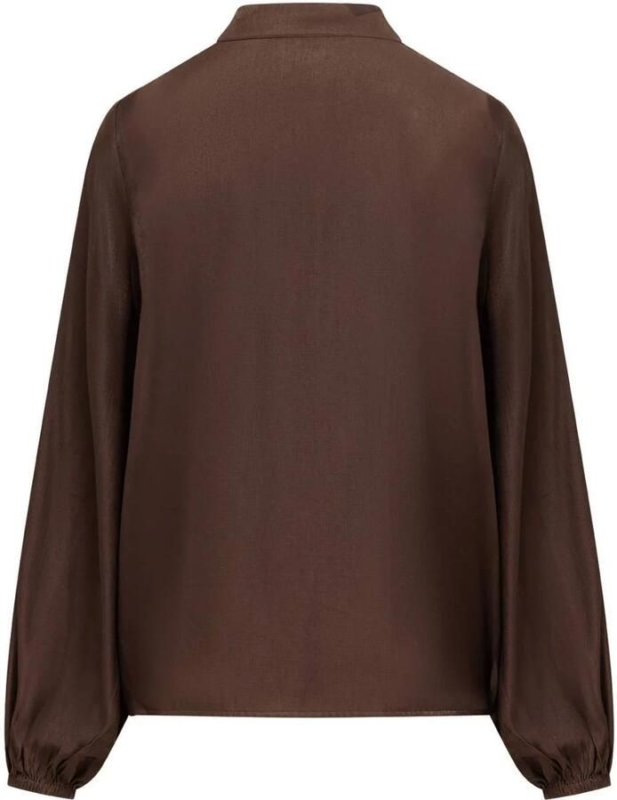 LabeL DOT blouse donkerbruin - Foto 2