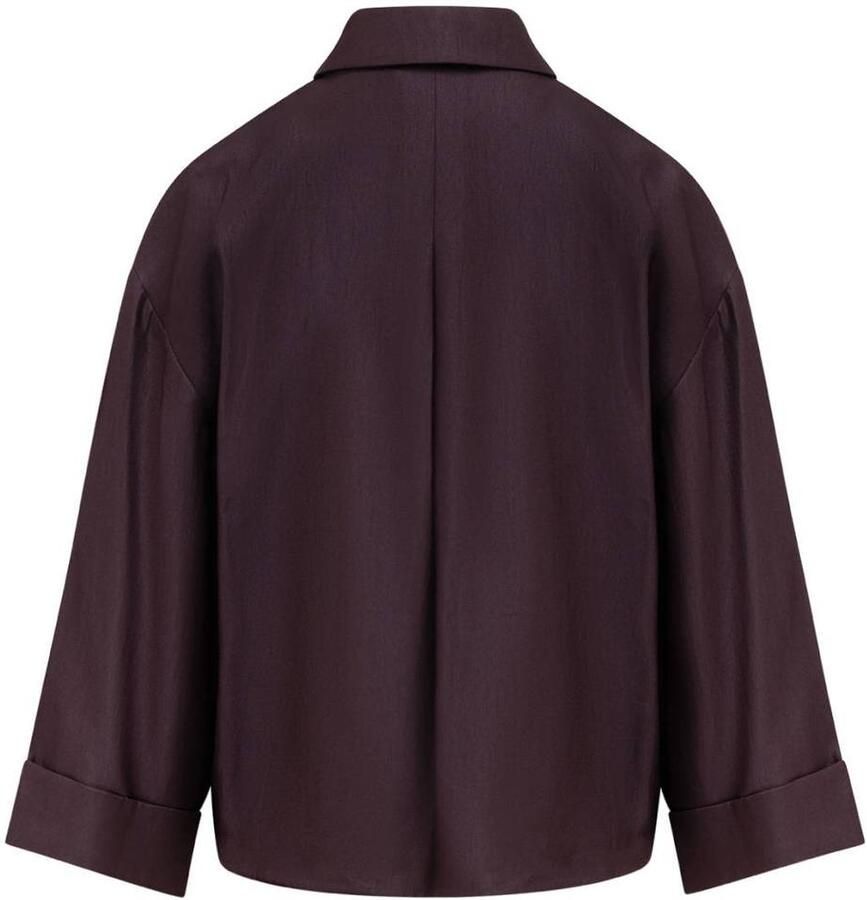 LabeL DOT blouse donkerrood - Foto 2