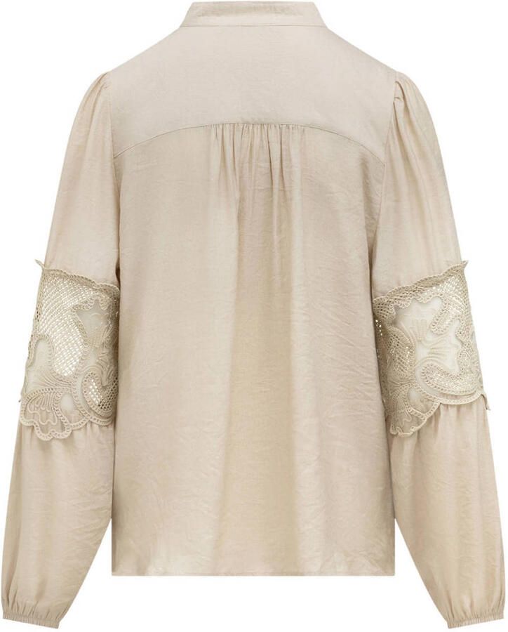 LabeL DOT blouse met broderie ecru - Foto 2