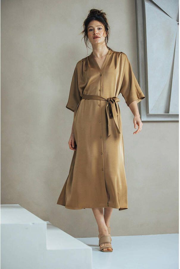 LabeL DOT blousejurk camel - Foto 3