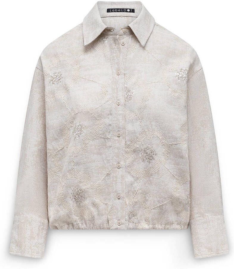 LabeL DOT gebloemde blouse beige - Foto 2