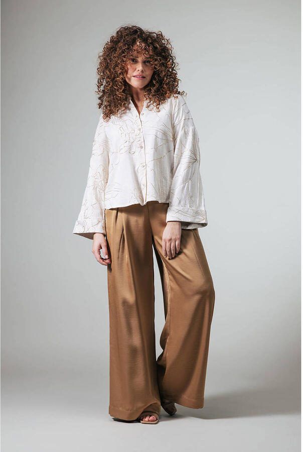 LabeL DOT gebloemde blouse wit - Foto 2