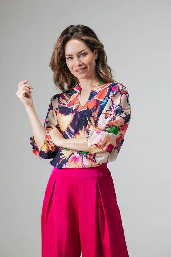 LabeL DOT gebloemde top multi