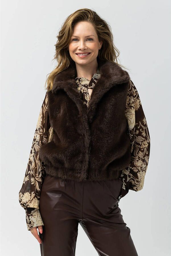 LabeL DOT gilet bruin