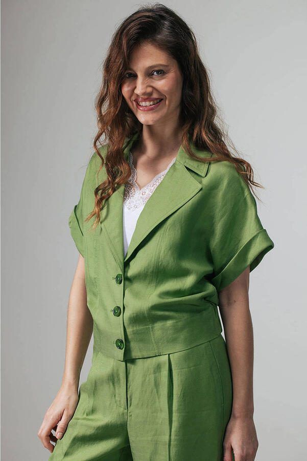 LabeL DOT regular blazer groen