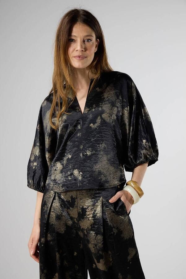 LabeL DOT top zwart goud