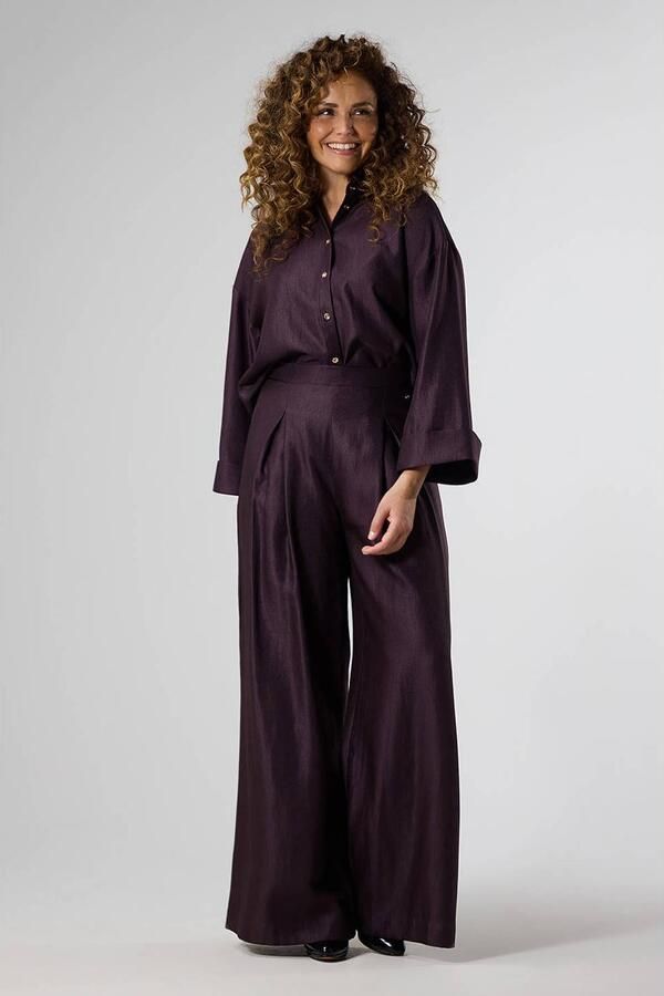 LabeL DOT blouse donkerrood - Foto 3