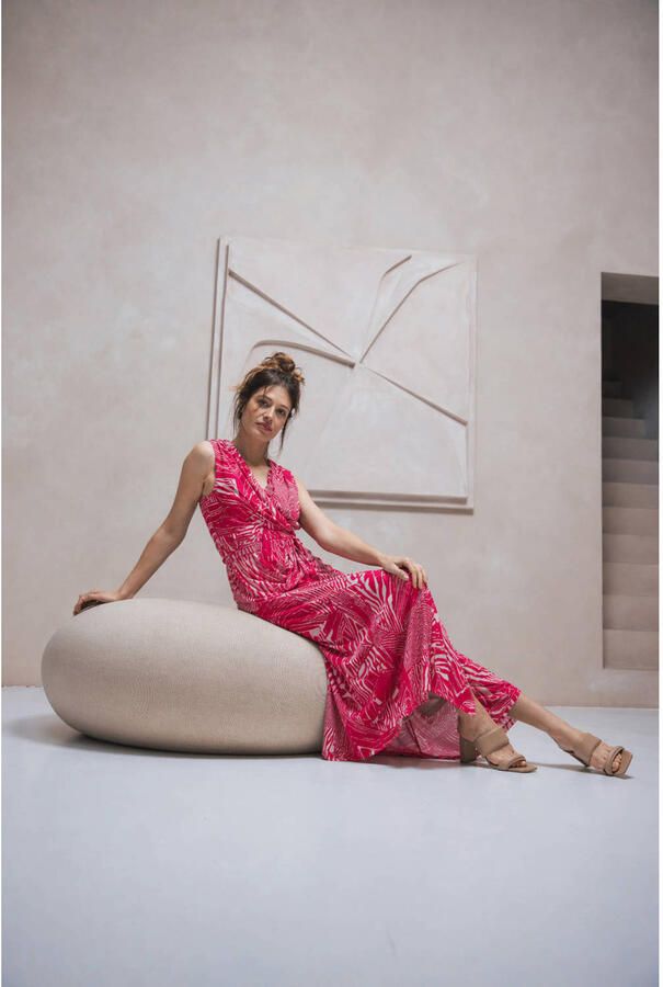 LabeL DOT wikkel- overslagjurk roze - Foto 2