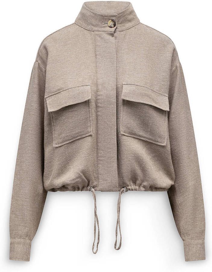 LabeL DOT zomerjas met linnen taupe - Foto 2