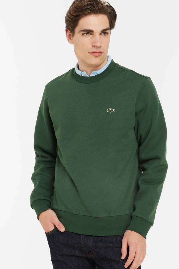 Lacoste Comfortabele Crewneck Sweatshirt voor Mannen Green Heren