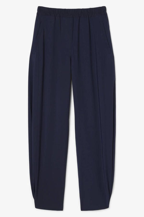 Lacoste ballonbroek met wol marineblauw
