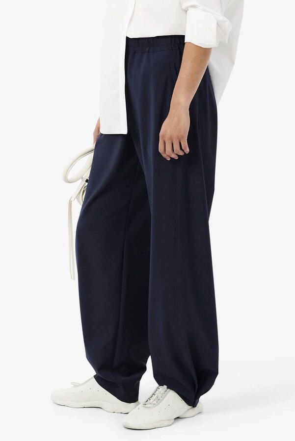 Lacoste ballonbroek met wol marineblauw - Foto 3