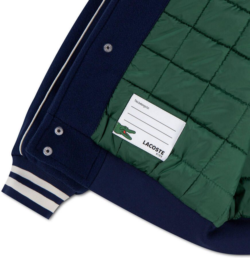 Lacoste baseballjack met logo donkerblauw - Foto 2