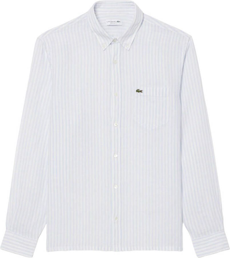 Lacoste casual overhemd lichtblauw