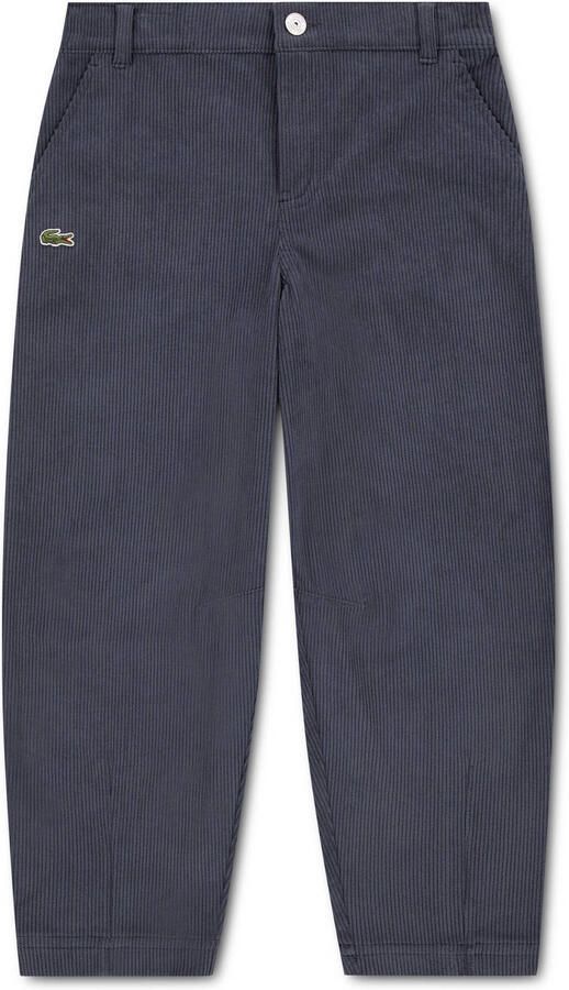 Lacoste corduroy casual broek antraciet