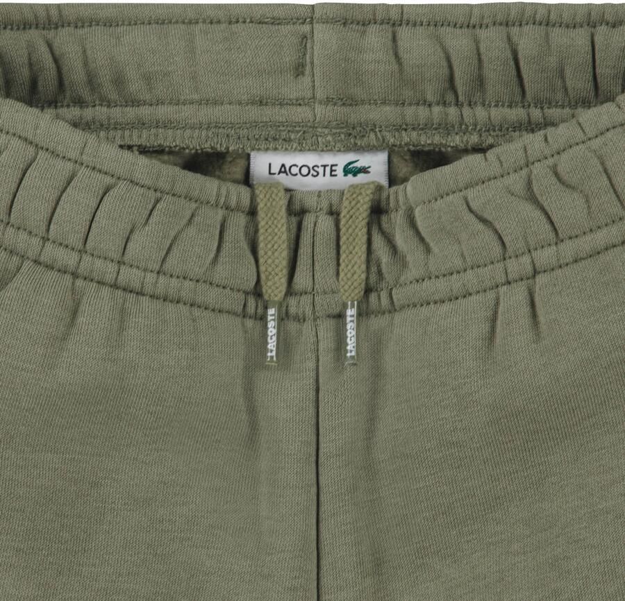 Lacoste fleece joggingbroek met logo kaki - Foto 3