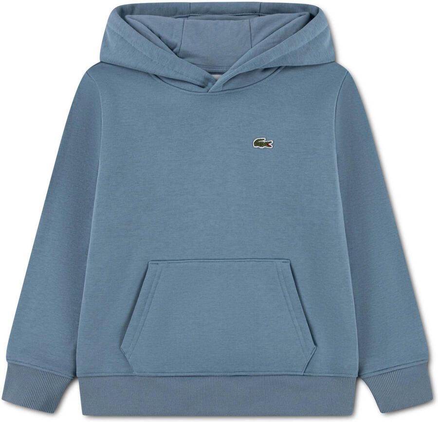 Lacoste fleece sweater met logo blauw