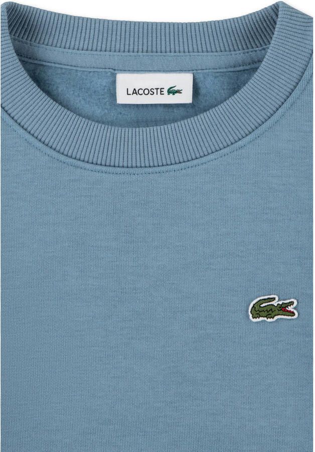 Lacoste fleece sweater met logo blauw - Foto 2