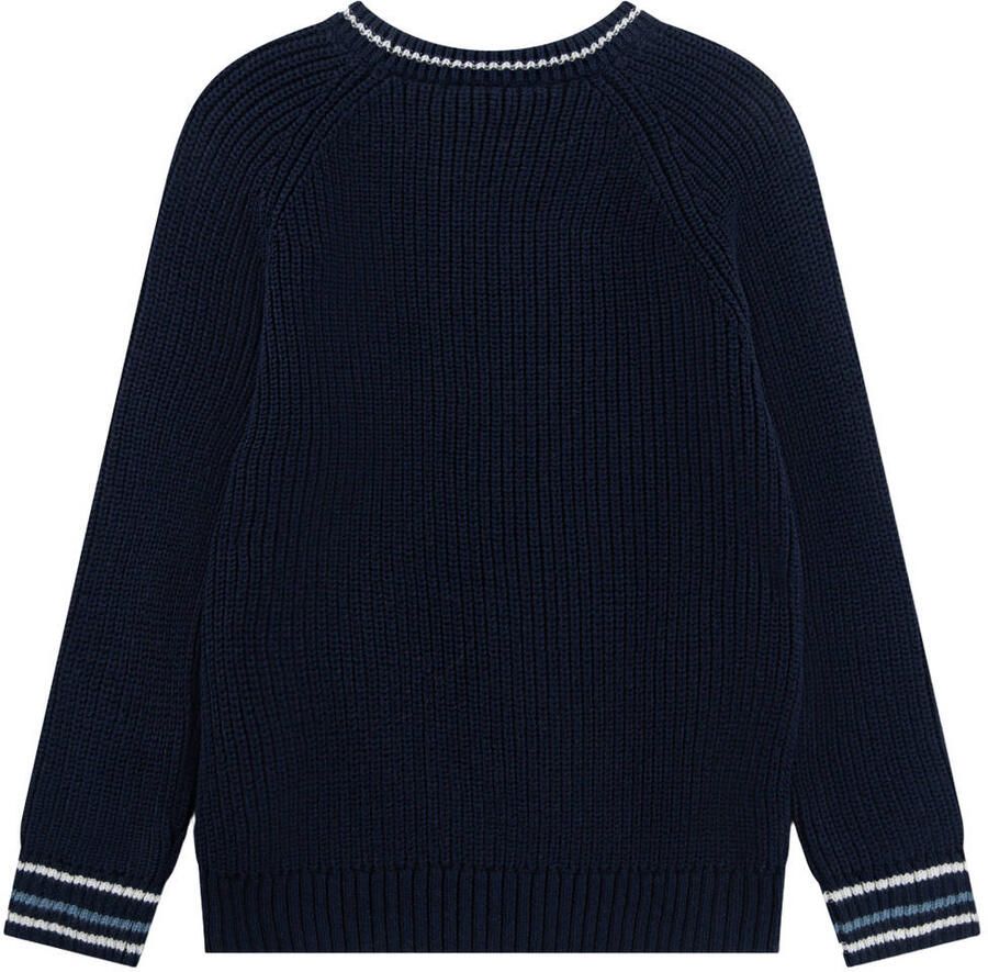 Lacoste gebreide trui met wol donkerblauw - Foto 2