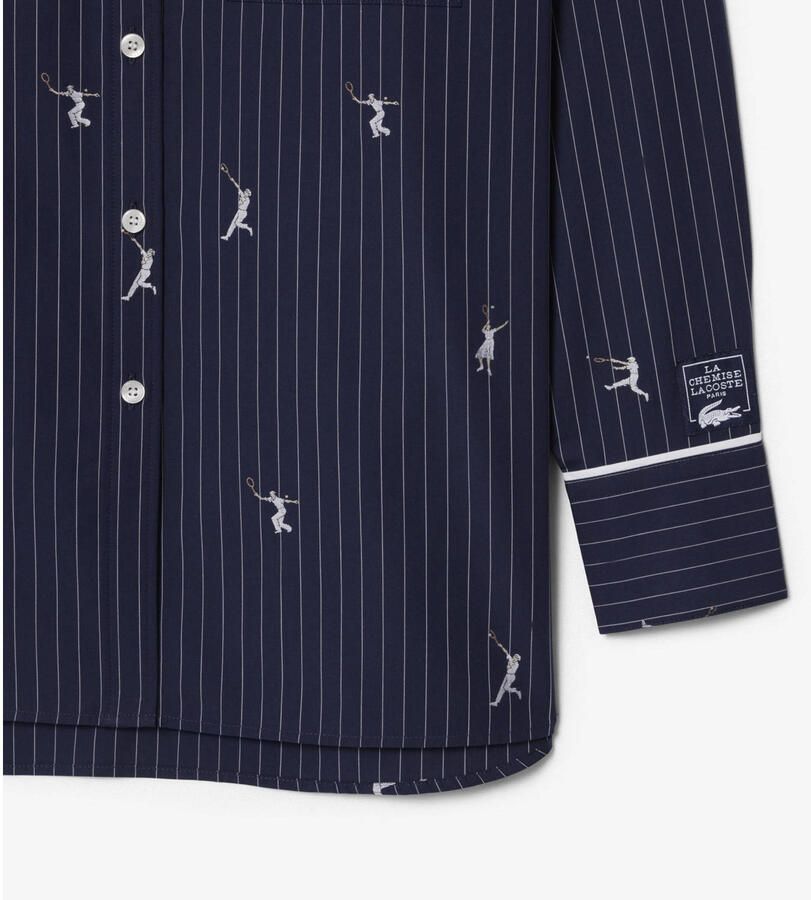 Lacoste gestreepte blouse donkerblauw - Foto 2