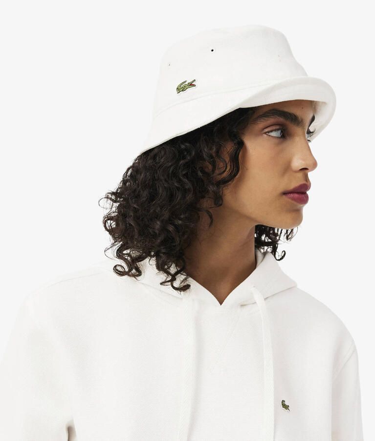 Lacoste hoodie met logo ecru - Foto 3