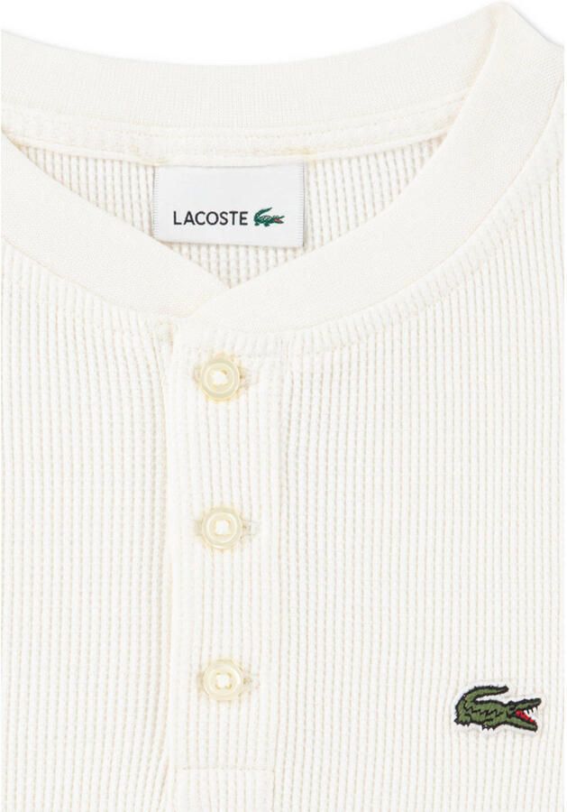 Lacoste longsleeve met logo wit - Foto 2