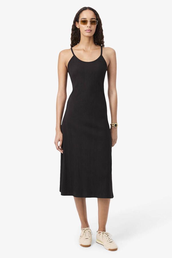 Lacoste midi jurk zwart