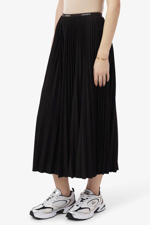 Lacoste midi rok zwart