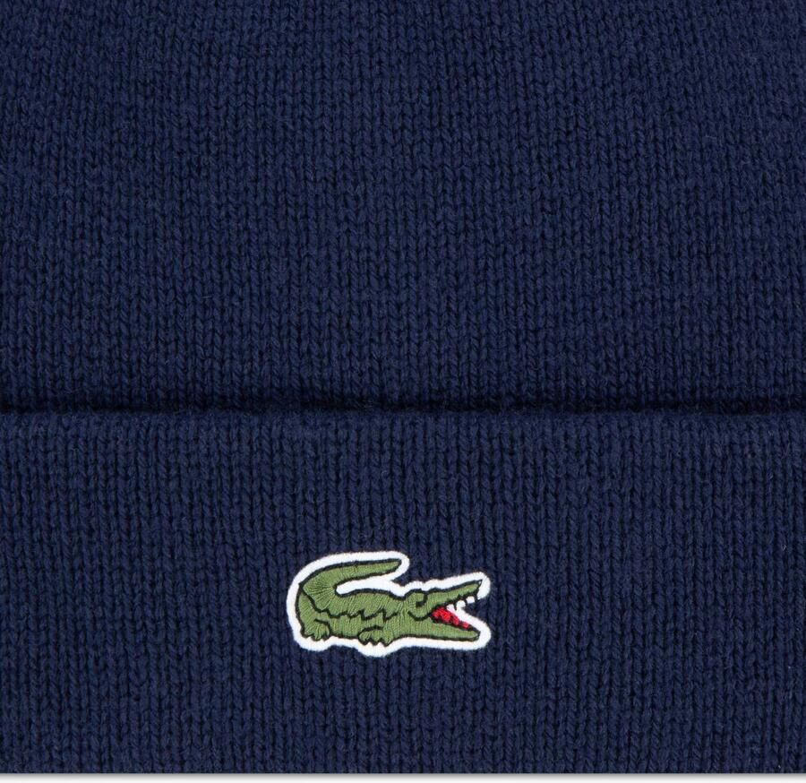 Lacoste muts met logo donkerblauw Jongens Polyester Effen - Foto 2