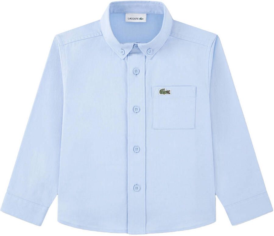 Lacoste overhemd met logo lichtblauw