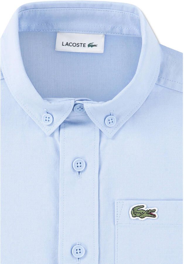 Lacoste overhemd met logo lichtblauw - Foto 2