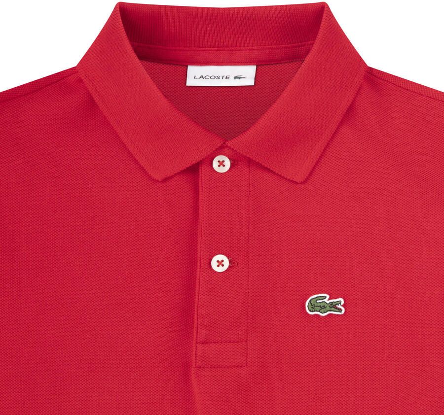 Lacoste pique polo rood