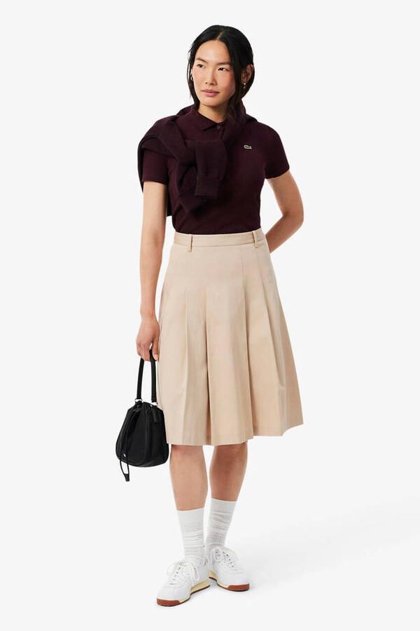 Lacoste polo met logo donkerrood - Foto 2