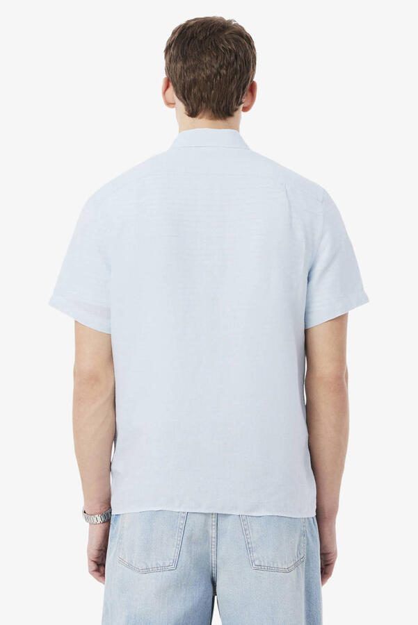 Lacoste Lichtblauw Linnen Overhemd voor Heren Blauw Heren - Foto 2