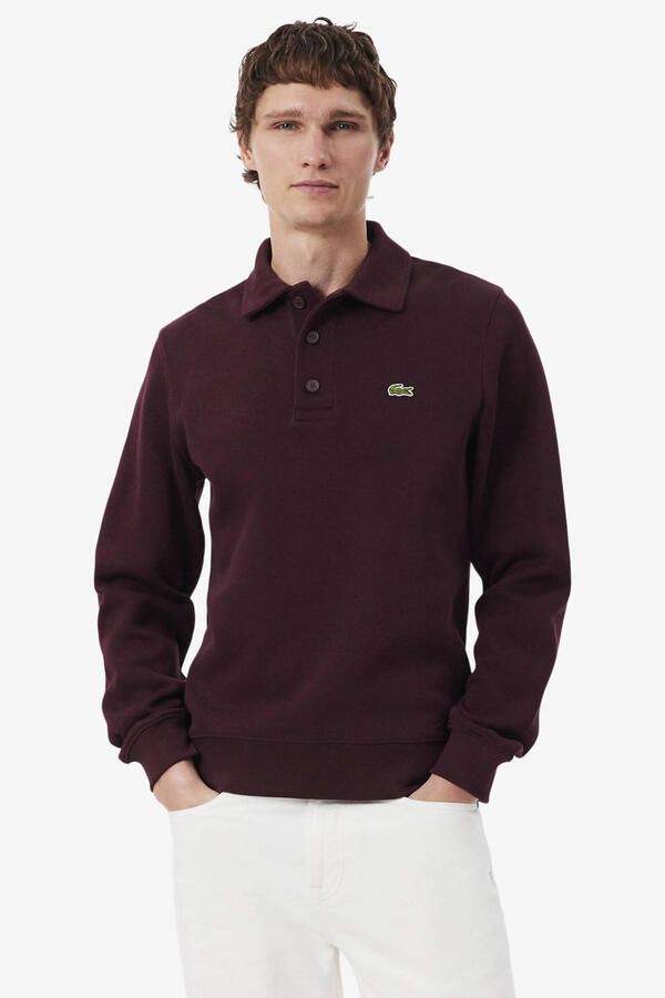 Lacoste Polo Shirt Lange Mouw Polo shirt met lange mouwen van geribbeld katoen
