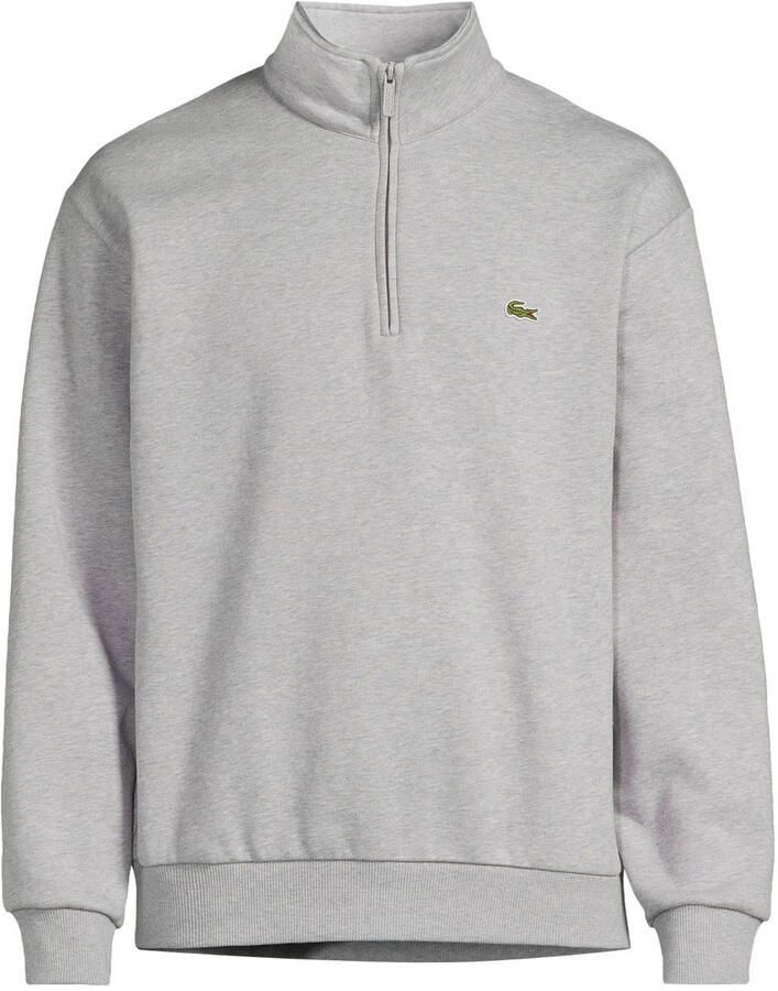 Lacoste regular fit sweater grijs
