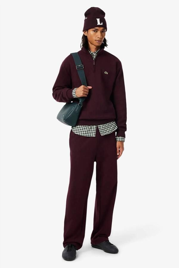 Lacoste regular fit trui donkerrood - Foto 2