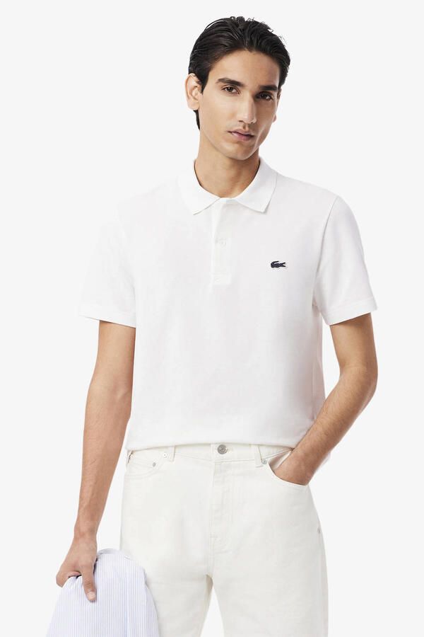 Lacoste Regular fit poloshirt met labelbadge