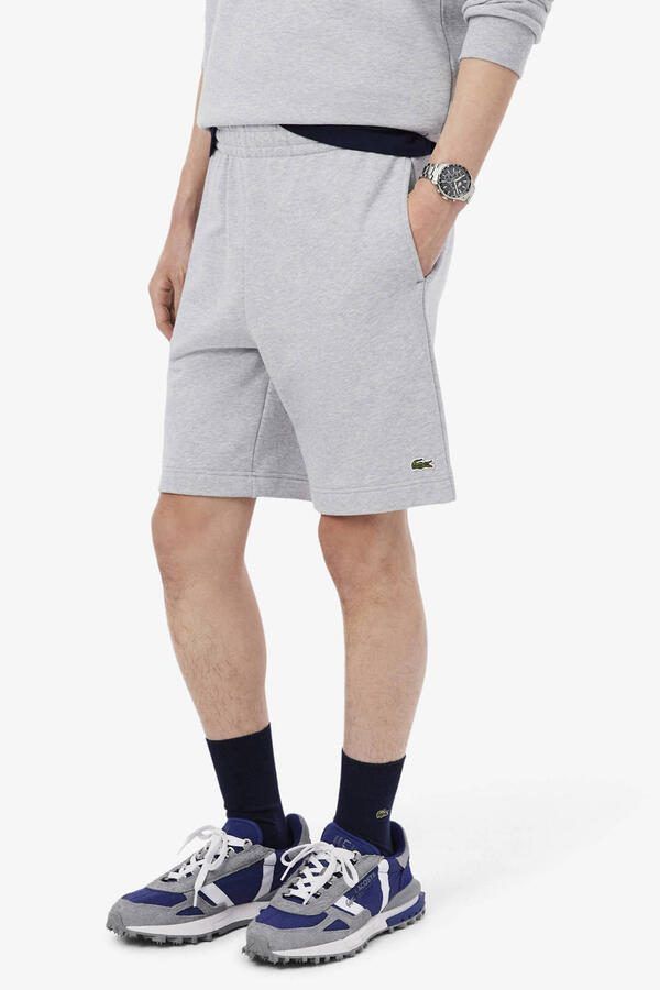 Lacoste regular sweatshort grijs