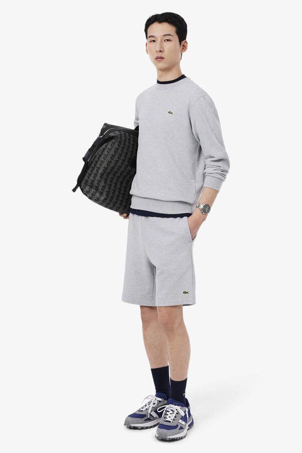 Lacoste regular sweatshort grijs - Foto 3
